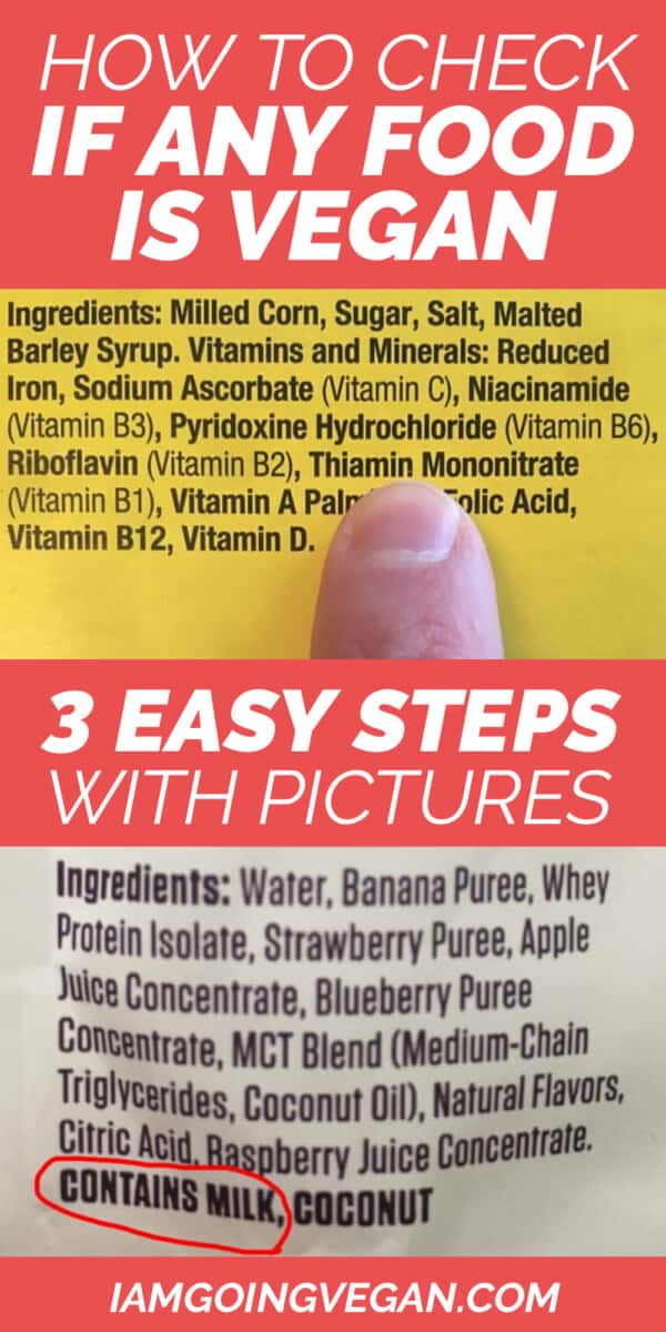 How to Check If Any Food Is Vegan 3 Easy Steps (With Pics) I Am